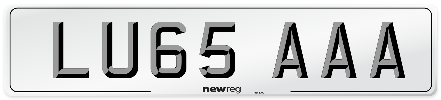LU65 AAA Number Plate from New Reg